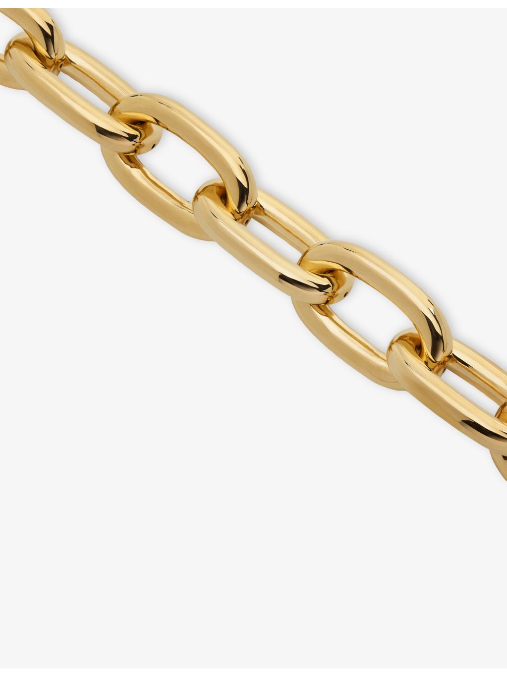 Monica Vinader yellow gold vermeil link bracelet (British brand)