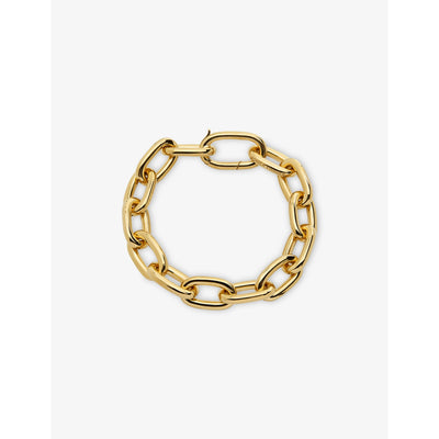 selfridges Monica Vinader x Kate Young Bold 18ct Yellow Gold Vermeil Link Bracelet- Buy online at McGrocer