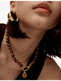 Monica Vinader tiger's eye necklace 43cm - British product