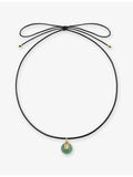 Monica Vinader aventurine cord necklace 18ct yellow gold vermeil, UK version