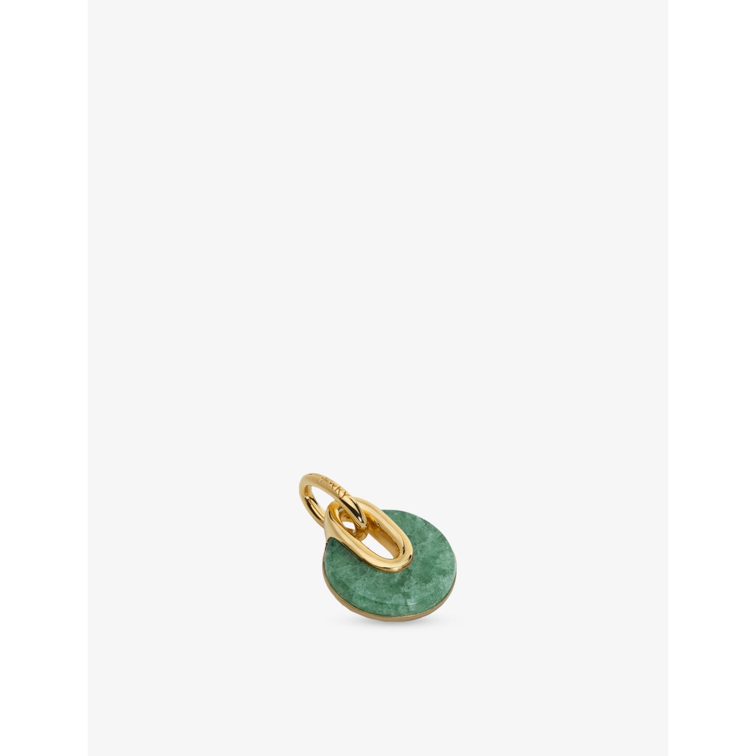 Monica Vinader pendant charm 18ct yellow gold vermeil aventurine, UK version