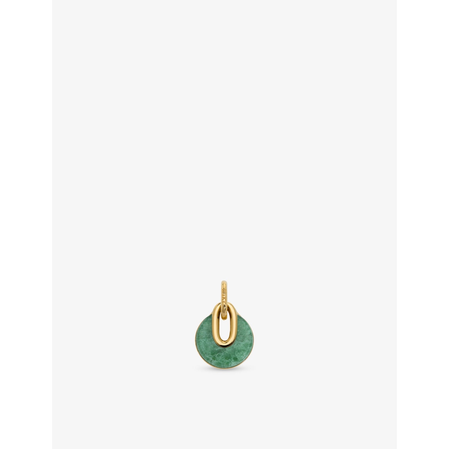 Monica Vinader pendant charm 18ct yellow gold vermeil aventurine, UK version
