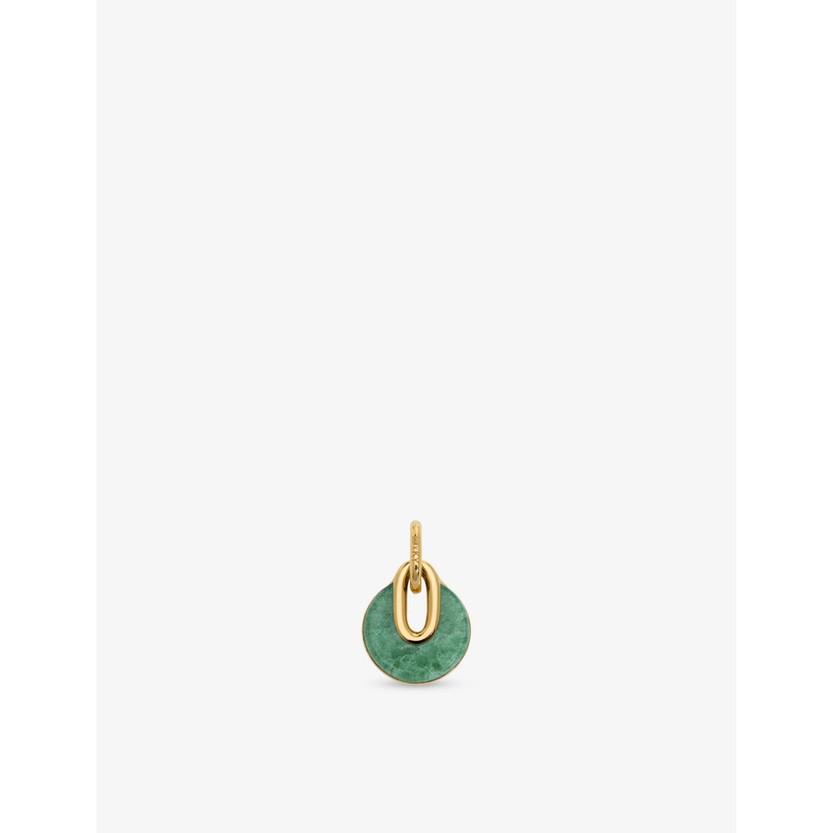 Monica Vinader pendant charm 18ct yellow gold vermeil aventurine, UK version
