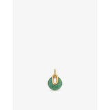 Monica Vinader pendant charm 18ct yellow gold vermeil aventurine, UK version