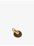 Monica Vinader tiger's eye pendant charm 18ct gold vermeil - British product