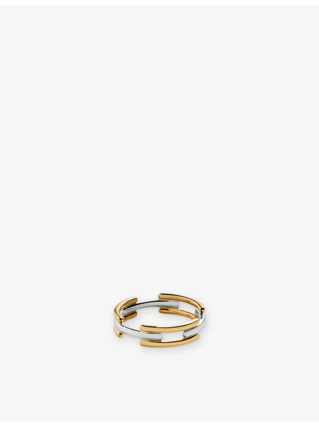 Monica Vinader stacking ring 18ct gold vermeil, imported from the UK