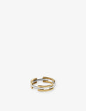 Signature Link 18ct Yellow Gold Vermeil Stacking Ring - K