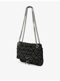 Zadig&Voltaire Rock II Monogram denim clutch bag - British product