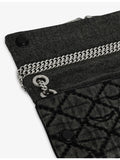 Zadig&Voltaire Rock II Monogram denim clutch bag - British product