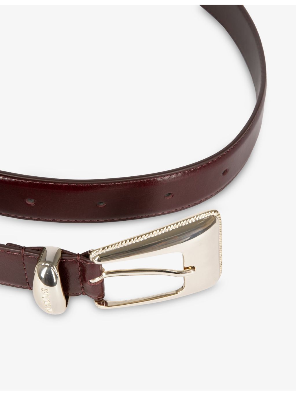 The Kooples leather belt western buckle 3cm - British product