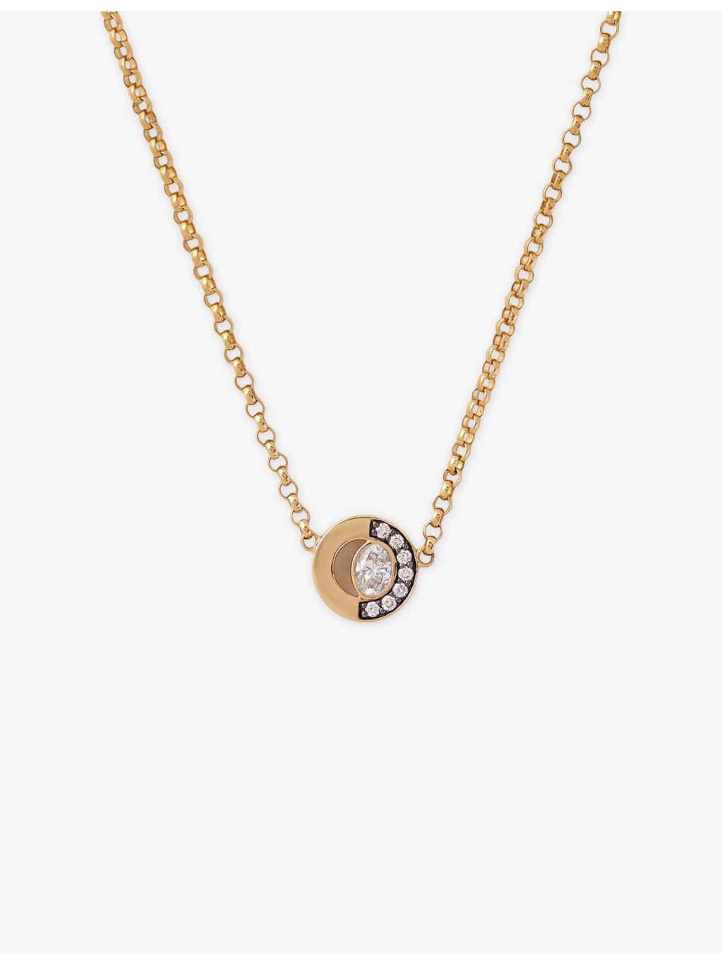 La Maison Couture Skydiamond 18ct gold diamond pendant necklace (British brand)