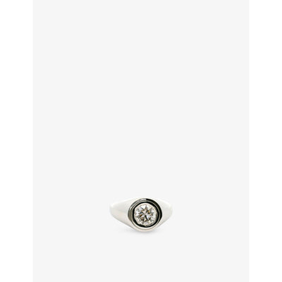 selfridges La Maison Couture Skydiamond Crescent Platinum 0.95ct Lab-Grown Diamond Ring- Buy online at McGrocer