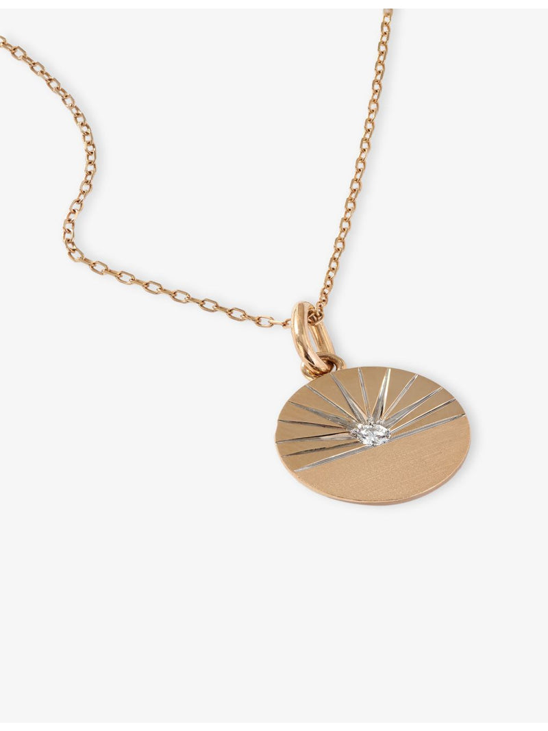 La Maison Couture 14ct yellow gold lab-grown diamond pendant, UK version