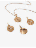 La Maison Couture Skydiamond 14ct gold pendant with lab-grown diamond (British brand)