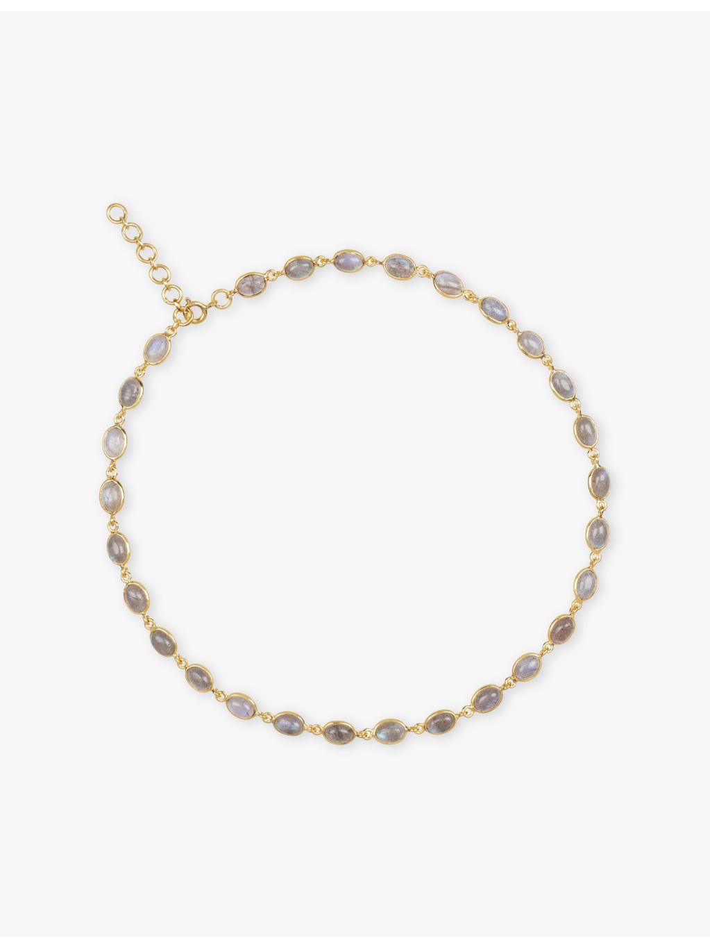 La Maison Couture yellow gold vermeil labradorite necklace (British brand)