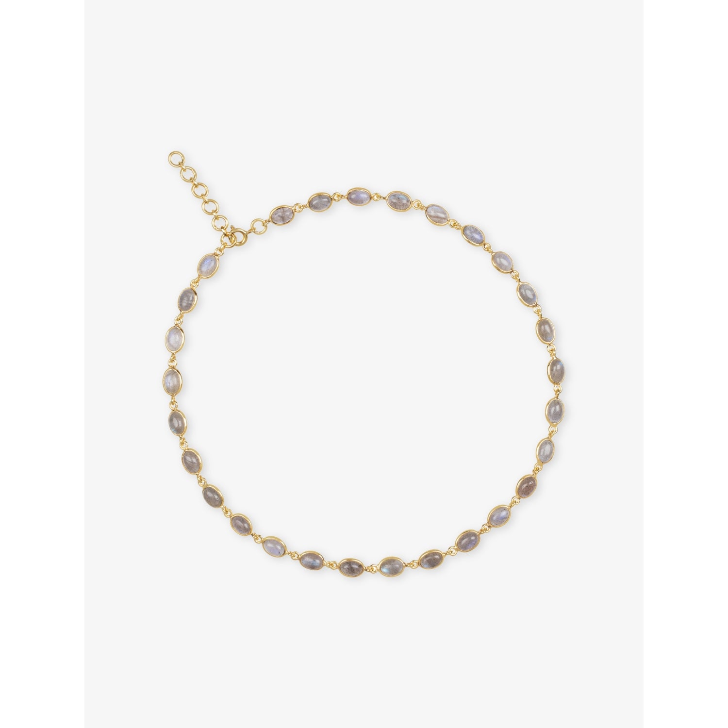 La Maison Couture yellow gold vermeil labradorite necklace (British brand)