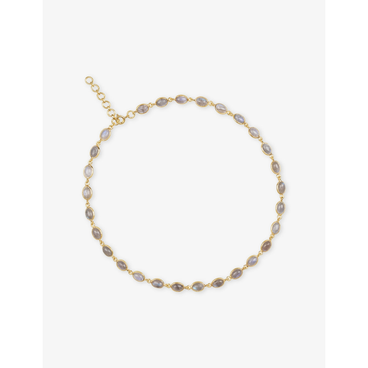 La Maison Couture yellow gold vermeil labradorite necklace (British brand)