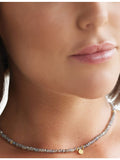 La Maison Couture 18ct yellow gold vermeil labradorite necklace - British product