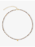La Maison Couture 18ct yellow gold vermeil labradorite necklace - British product