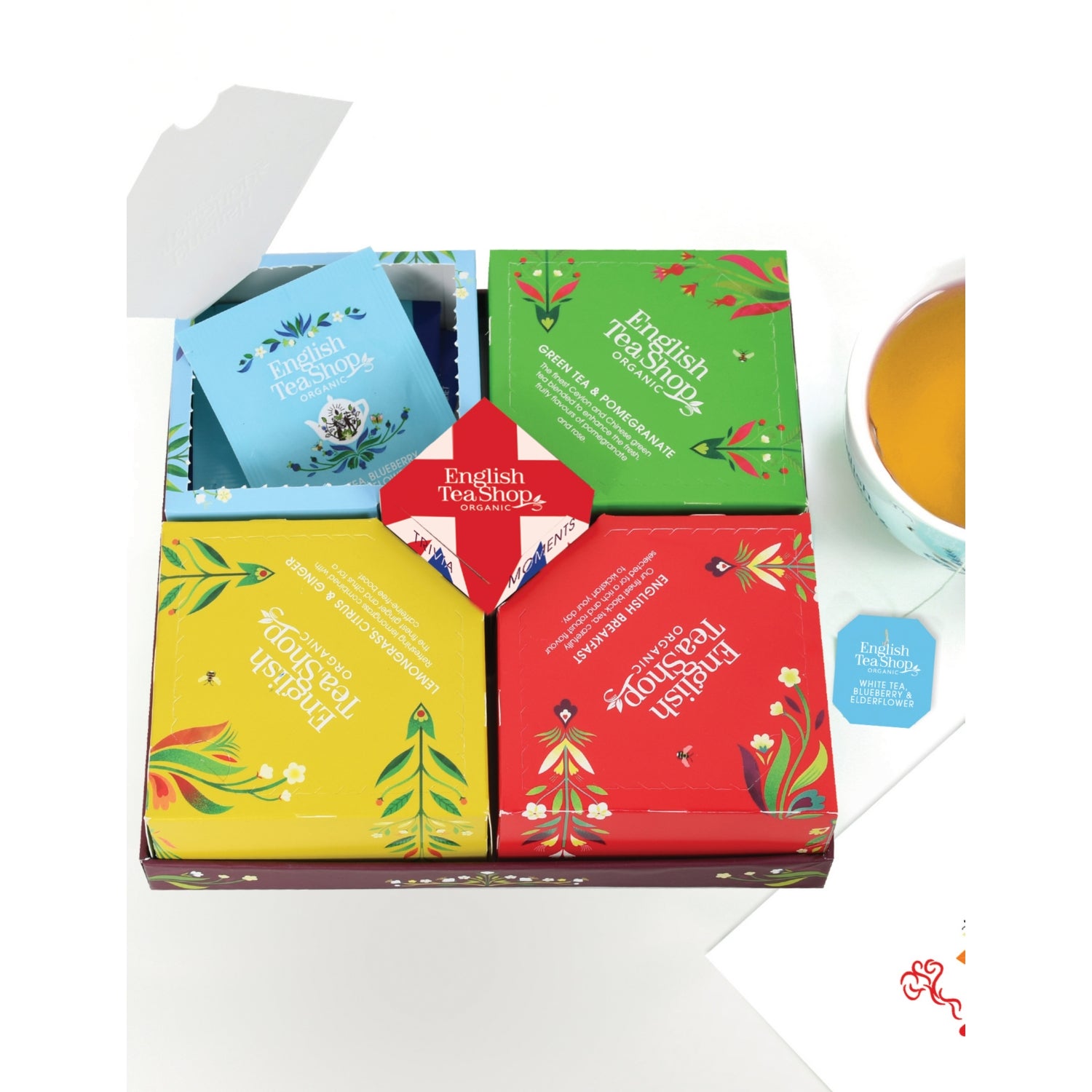 English Tea Shop Kings Award White gift box 32 sachets (British brand)