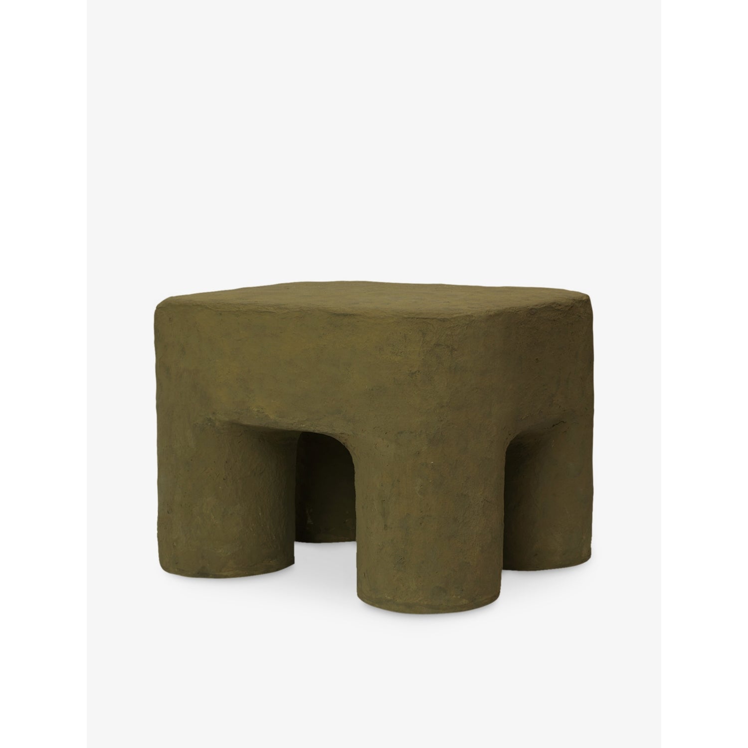 ferm LIVING Podo cotton and cardboard stool 25cm, imported from the UK