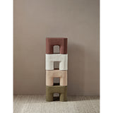 ferm LIVING Podo cotton and cardboard stool 25cm, imported from the UK