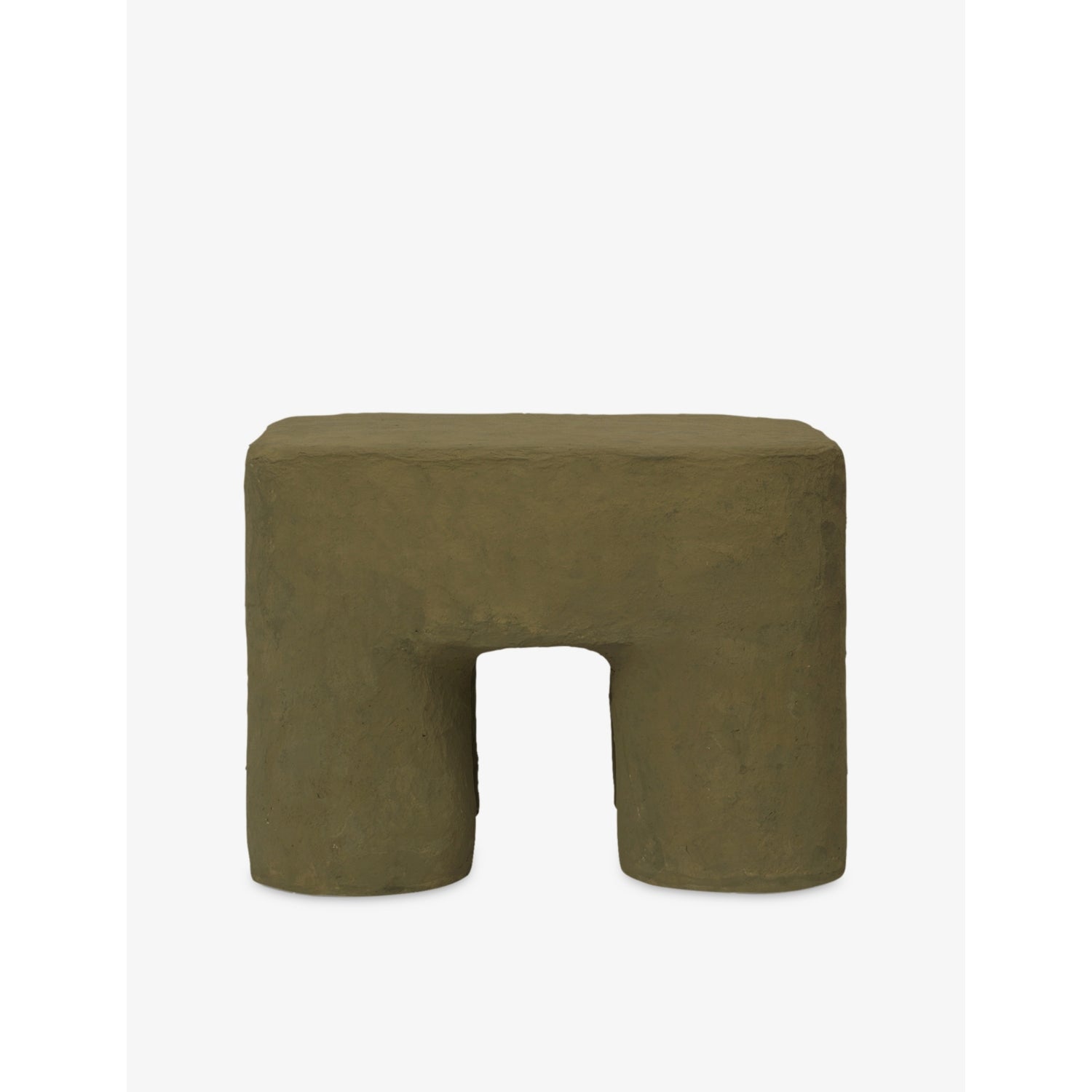 Podo Cotton and Cardboard Stool 25cm - KHAKI