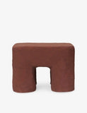 Podo Cotton and Cardboard Stool 25cm - RED BROWN