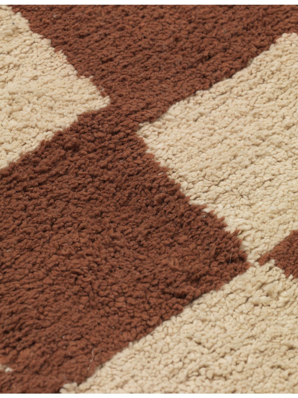 ferm LIVING checked cotton rug 80x150cm (British brand)