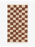 ferm LIVING checked cotton rug 80x150cm (British brand)