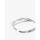 Monica Vinader Nura gold vermeil lab-grown diamond bangle, imported from the UK