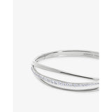 Monica Vinader Nura gold vermeil lab-grown diamond bangle, imported from the UK