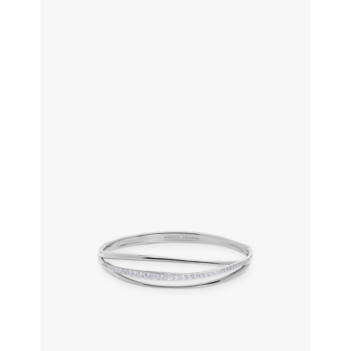 Nura Pavé18ct Yellow Gold Vermeil And Lab-Grown Diamond Bangle - GOLD - S