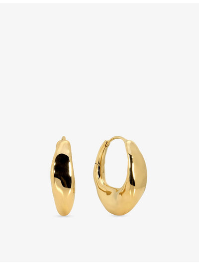 selfridges Monica Vinader Antica Medium 18ct Yellow Gold Vermeil Hoop Earrings- Buy online at McGrocer