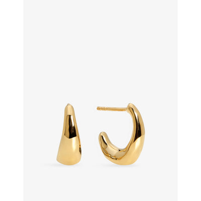 selfridges Monica Vinader Antica Small 18ct Yellow Gold Vermeil Hoop Earrings- Buy online at McGrocer