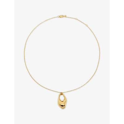 selfridges Monica Vinader Antica Large 18ct Yellow Gold Vermeil Necklace- Buy online at McGrocer