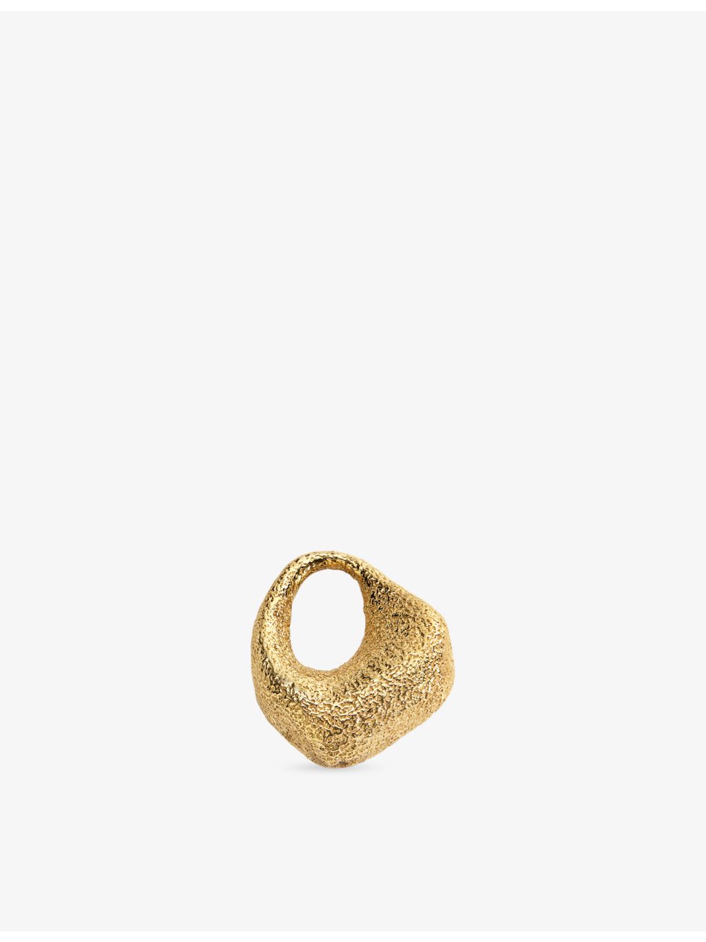 Monica Vinader Antica textured 18ct yellow gold vermeil small pendant (British brand)