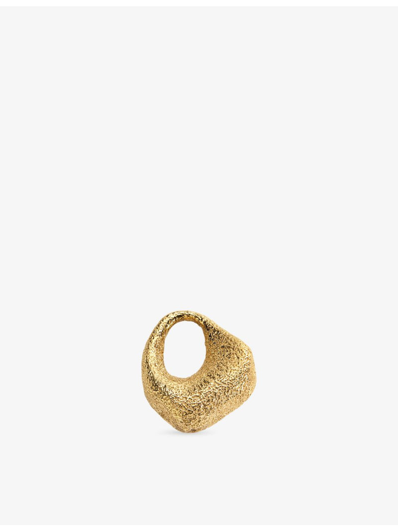 Monica Vinader Antica textured 18ct yellow gold vermeil small pendant (British brand)