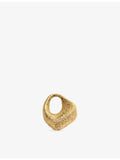 Monica Vinader Antica textured 18ct yellow gold vermeil small pendant (British brand)