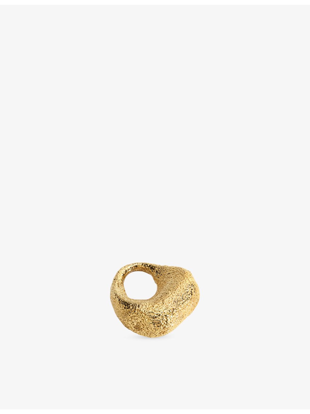 Monica Vinader Antica textured 18ct yellow gold vermeil small pendant (British brand)