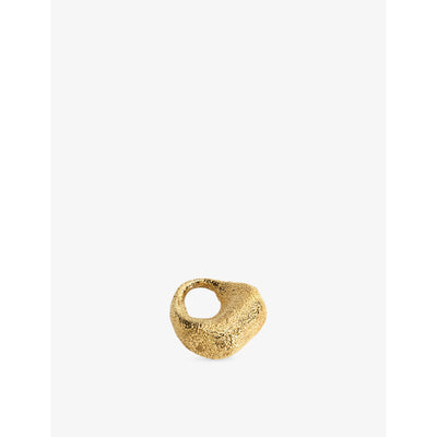selfridges Monica Vinader Antica Textured Small 18ct Yellow Gold Vermeil Pendant- Buy online at McGrocer