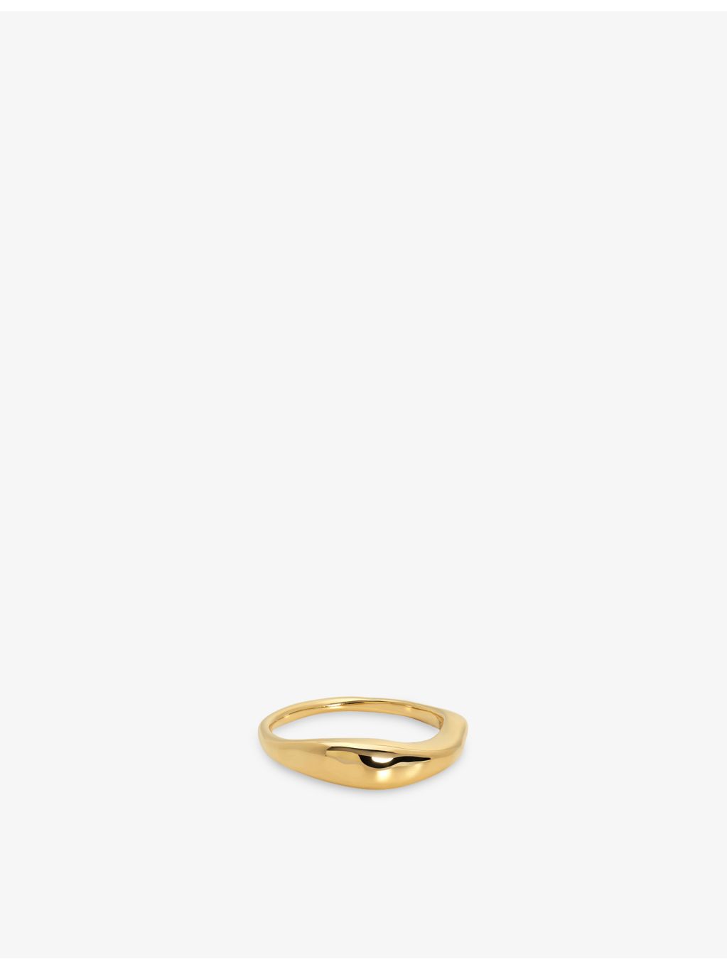 Monica Vinader Antica 18ct yellow gold vermeil ring, imported from the UK