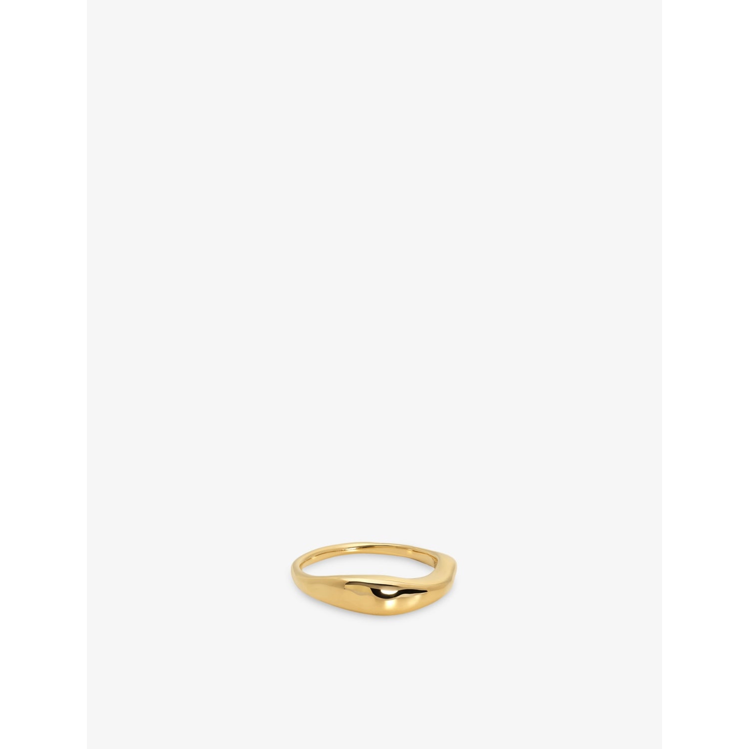 Monica Vinader Antica 18ct yellow gold vermeil ring, imported from the UK