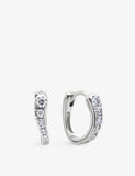 Monica Vinader Riva 18ct Yellow Gold Vermeil Sterling Silver 0.14ct Lab-Grown Diamond Hoop Earrings
