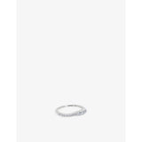 Monica Vinader 18ct gold vermeil stacking ring 0.18ct diamond, UK version