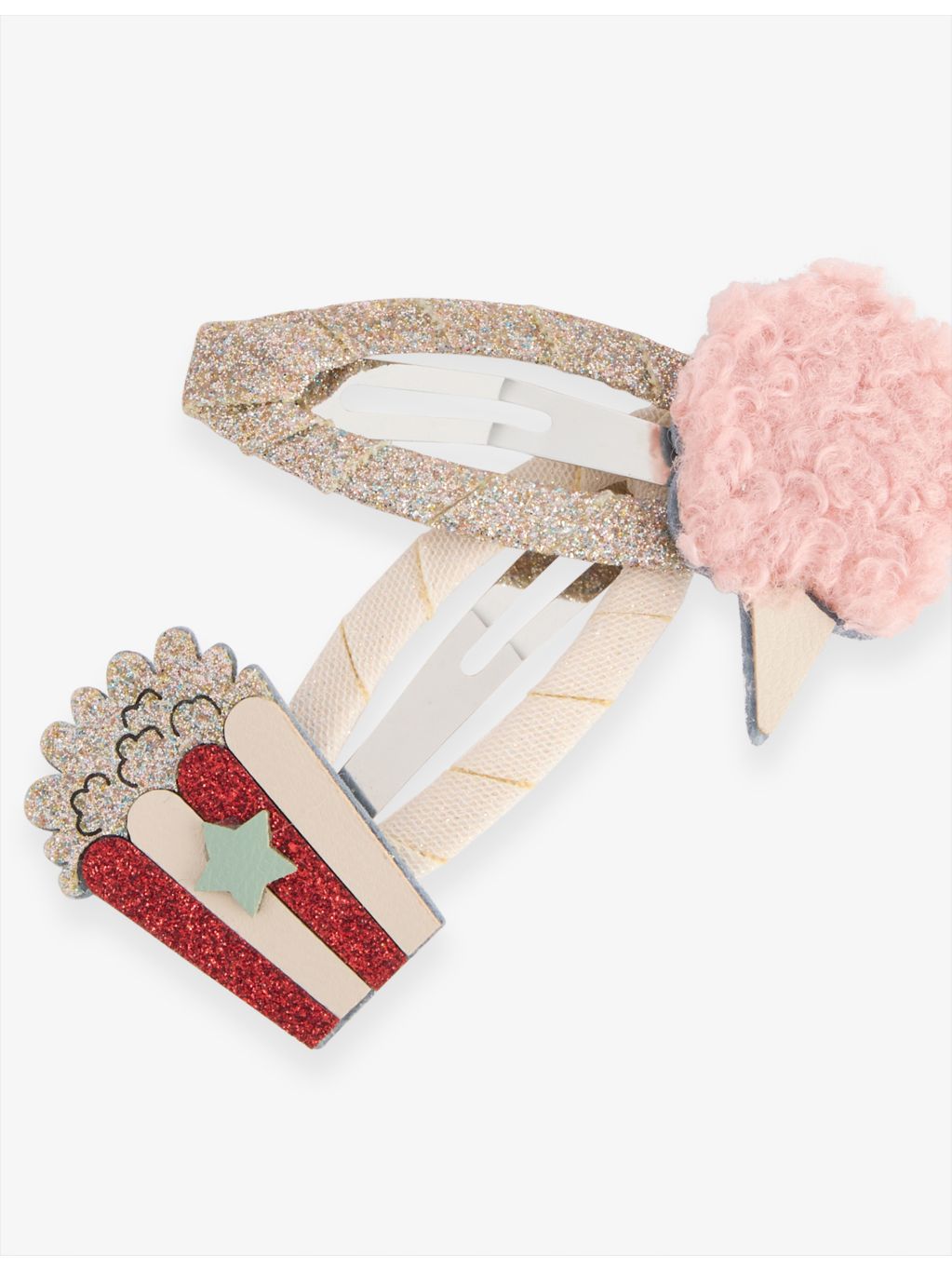 MIMI & LULA popcorn candy floss hair clips, imported from the UK