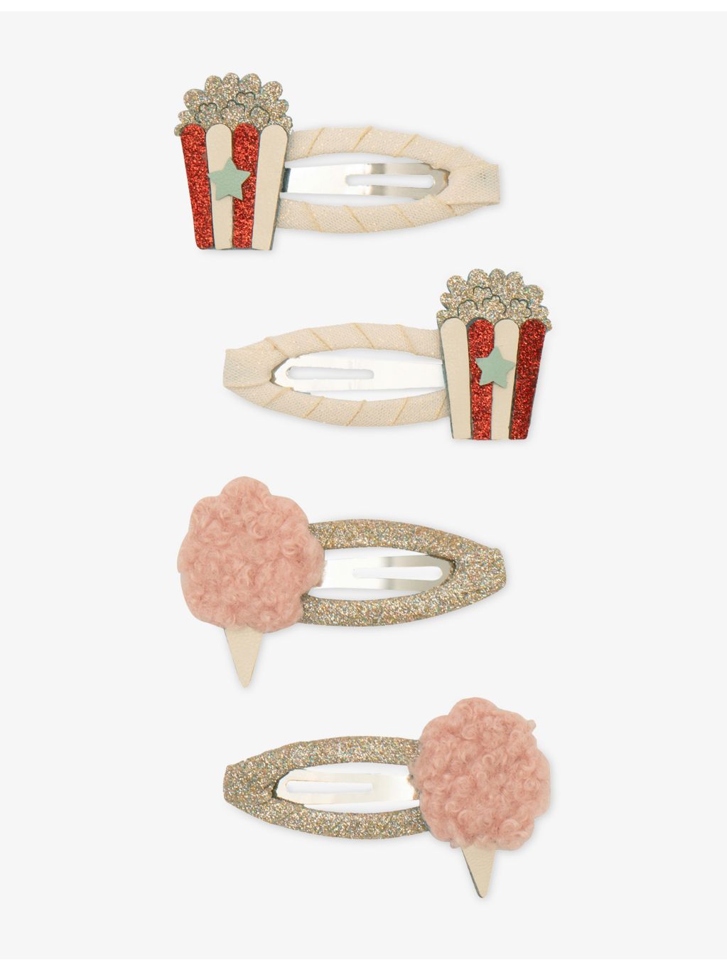 MIMI & LULA popcorn candy floss hair clips, imported from the UK