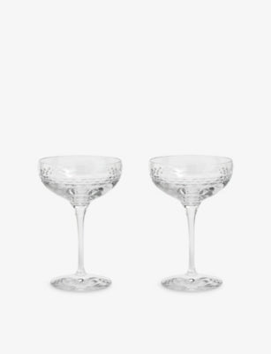 Wedgwood Neo crystal coupe glasses set of two - British product
