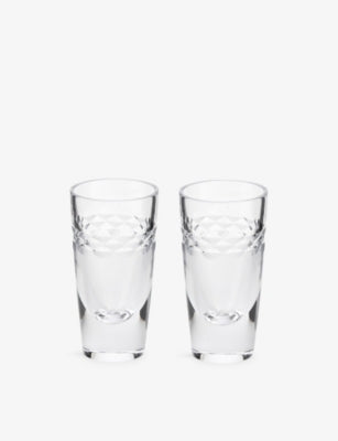 Wedgwood Neo shot glasses set of two 8.5cm (British brand)