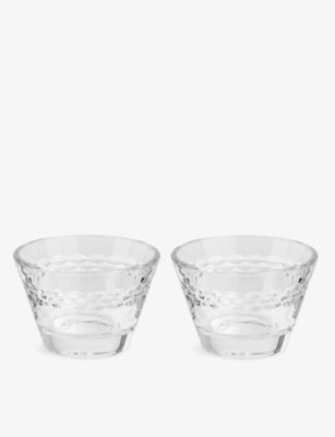 Wedgwood Neo crystal votive candle holders set of two, UK version